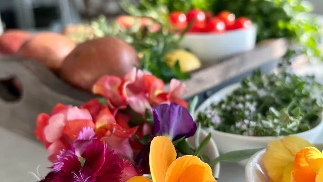Wildflowers and Fresh Food