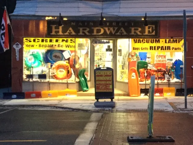 Main Street Hardware Screening, Windows, Lamp & Vac Repair,sharpening