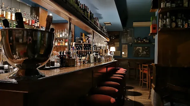 Blue ice wine bar wine bar craftsman drink.