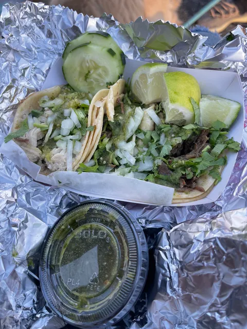 Taco azul... note: when it rains sometimes i dont open