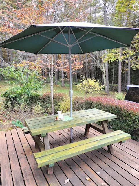 Under a small pear tree