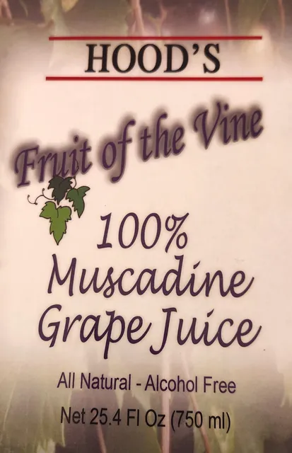 Hood's Muscadine Juice