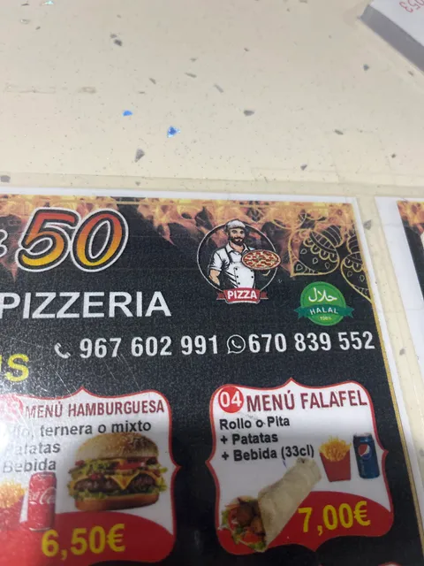 Fifty 50 Kebab Pizzería