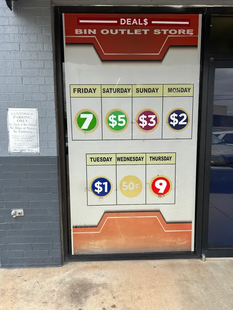 DEALS OUtLET BIN STORE #2
