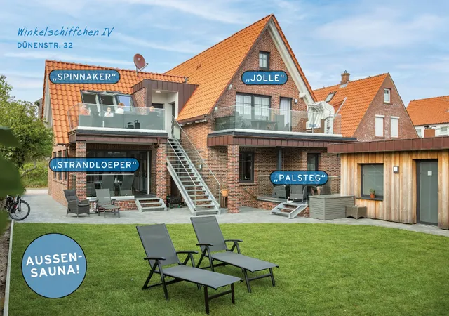 Winkelschiffchen IV mit Sauna