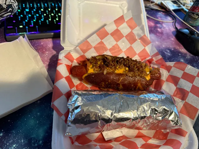 Slappy's Slaw Dog and Sandwich