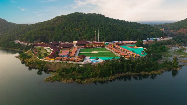 Statue of Unity Tent City 1 by Evoke