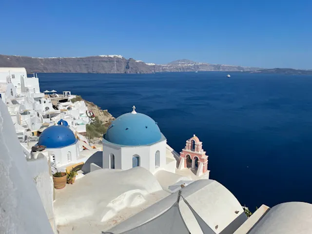 Picturesque Blue Dome Santorini