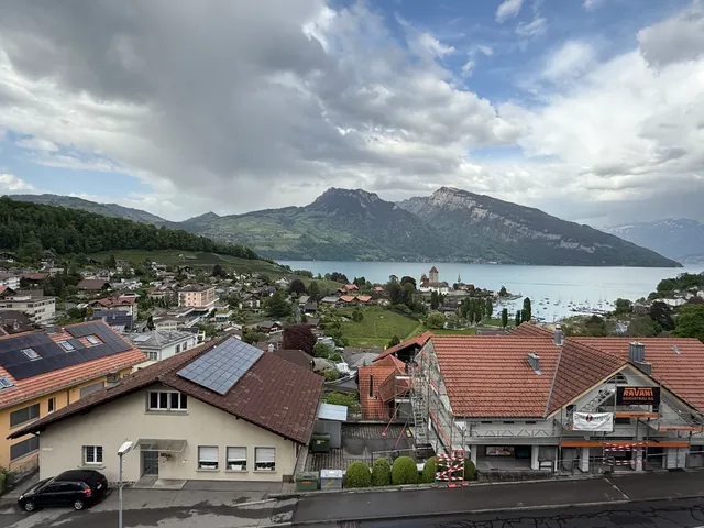 Spiez City Sign Overlook