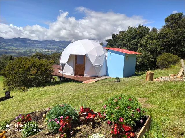 glampin hermoso amanecer