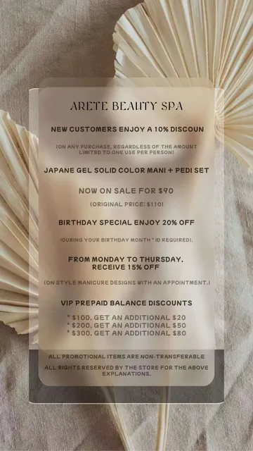 Arete Beauty Spa - Nail de Vue