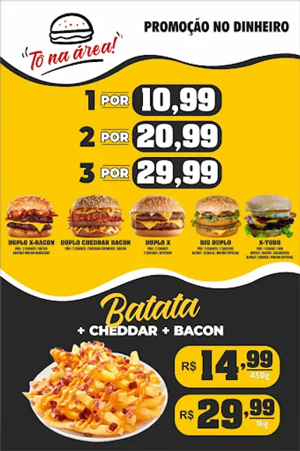 Tô na área lanches