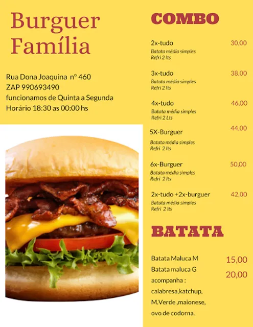 Hamburgueria Família