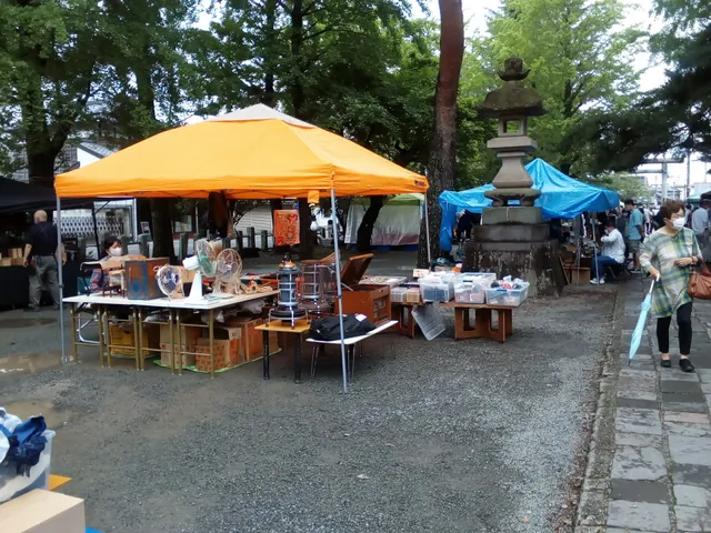 Kiryu Tenmangu Shrine Old Folk Equipment Antique Market