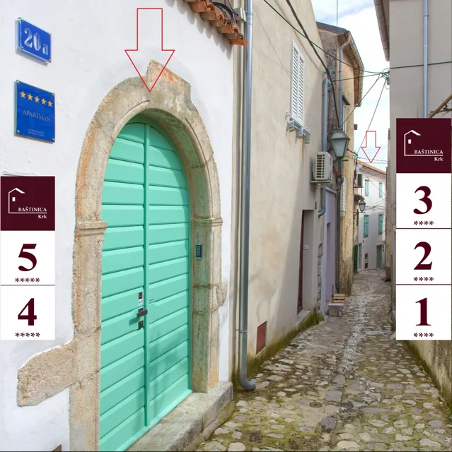 Baštinica KRK apartments 1,2,3,4,5