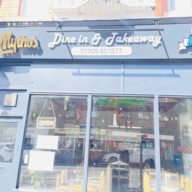 Mythos kebap pizza burger food