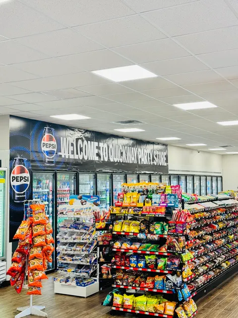 Quik Way Party Store and Krispy krunchy chicken