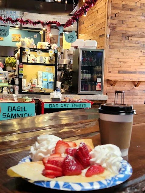 Bad Cat Coffee, Crepes, & Bagel Sammiches