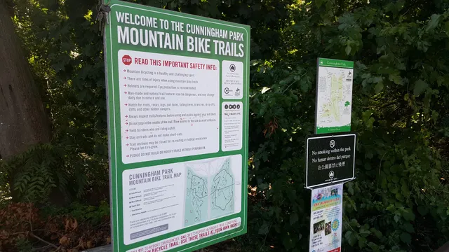 Cunningham Park Mountain Bike Trailhead