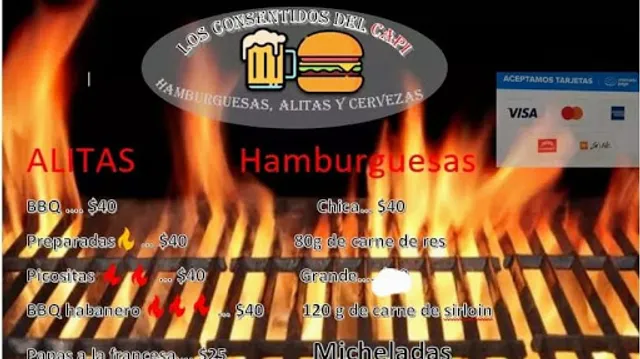 "Los Consentidos" hamburguesas y alitas al carbon