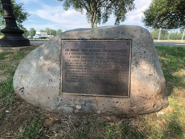 First Air Mail Flight Marker