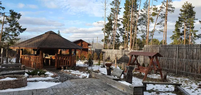 Эко дом в лесу