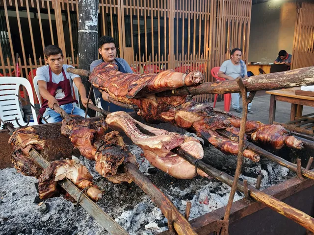 Chancho al palo EL BUEN SABOR