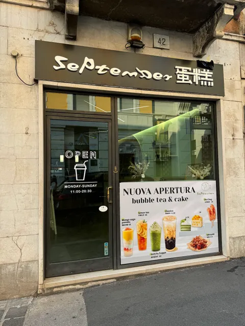 September bubble tea & cake九月