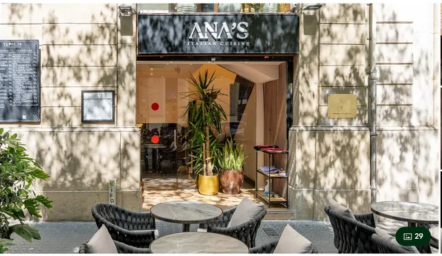 Ana's - Restaurante italiano en Barcelona & Cocktail Bar