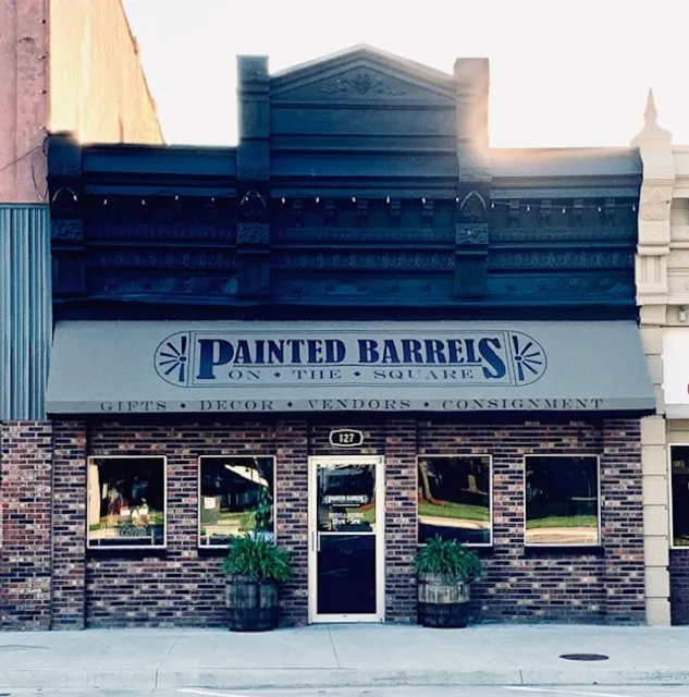 Painted Barrels On the Square