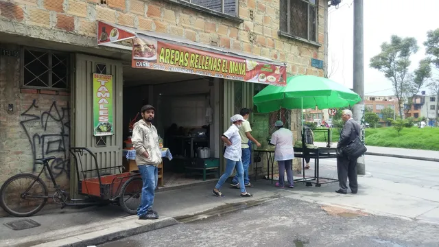 Arepas rellenas el maná