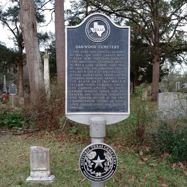 Sam Houston Monument Marker