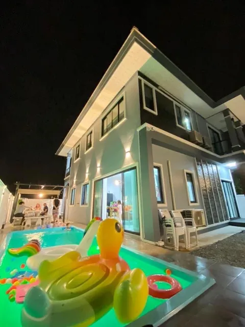 เฌอเฌอพูลวิลล่า Cher Cher Pool Villa บ้านพักใกล้ทะเลระยอง บ้านฉาง สัตหีบ พัทยา