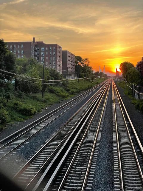 67th Avenue Pedestrian Overpass view of Manhattan