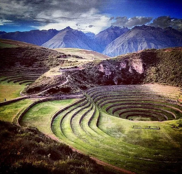 Moray, terrazas circulares, lugar arqueologico