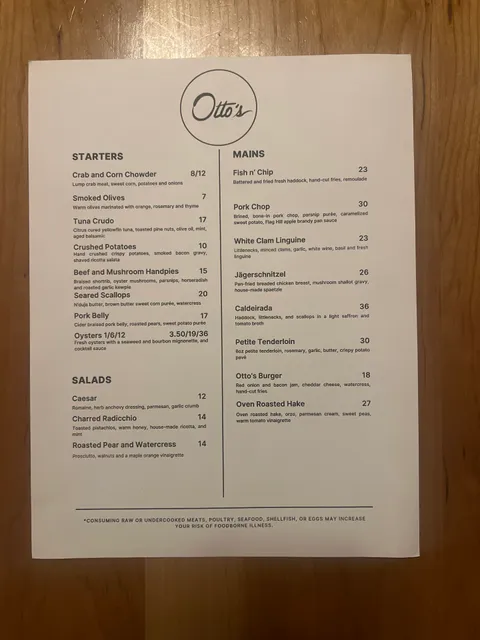 Otto’s Food and Drink