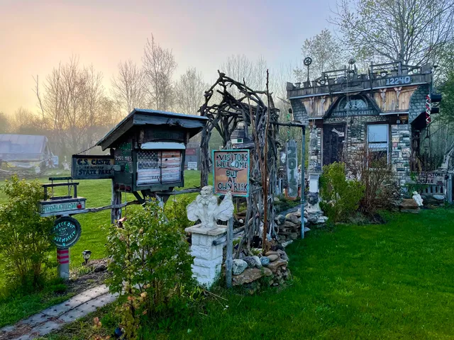 Cobbled stone castle