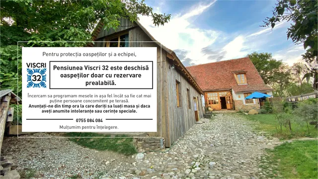 Viscri 32: White Barn and Blue House