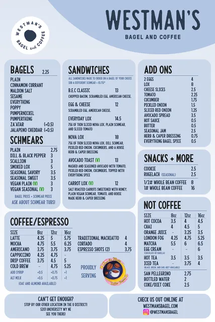 Westman's Bagel and Coffee - Downtown