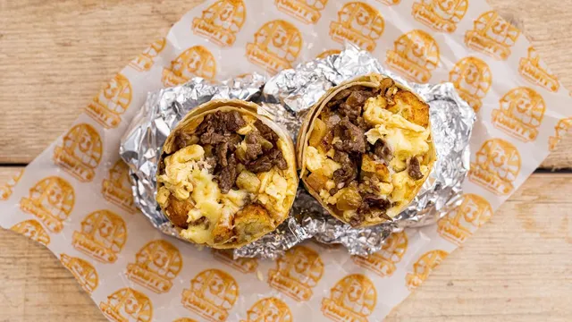 Toastys breakfast burrito