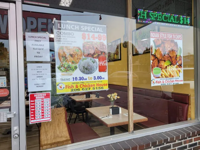 Fish and Chicken House; Indian & American Food