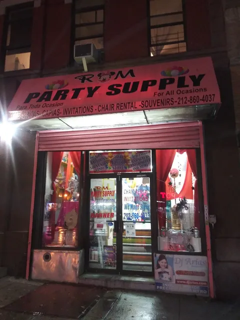 RM Party Supplies and decor