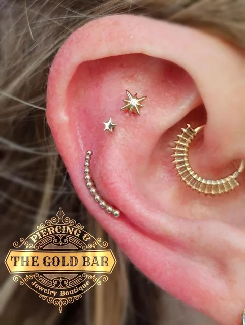 The Gold Bar Piercing