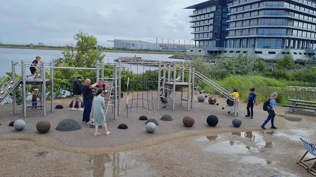 The blue playground planet