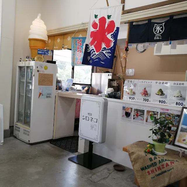 若松かき氷白ねこ