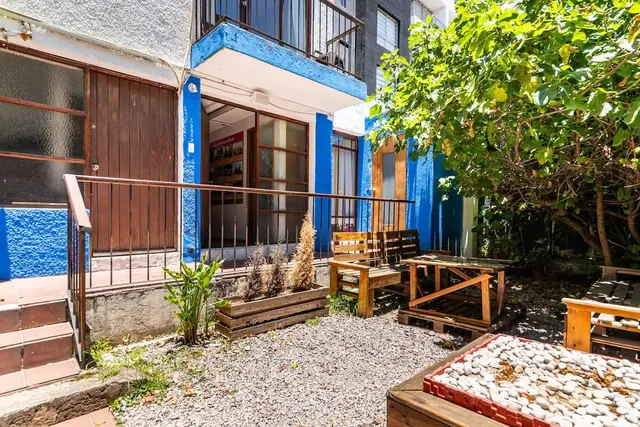 blue house La Floresta