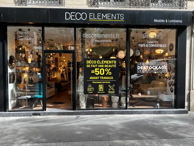 Déco Eléments : Canapé convertible, table et déco - Paris