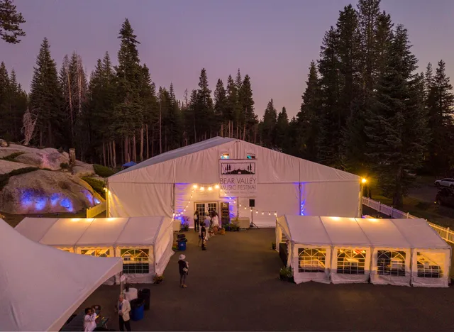 The Big White Tent at Bear Valley Music Festival