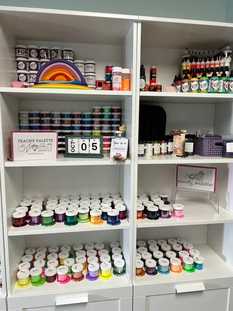 Peachy Olive Glitters