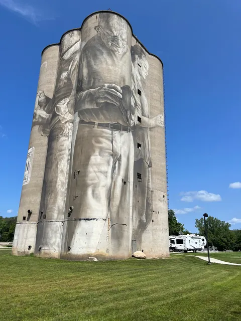 Guido van Helten Silo Mural